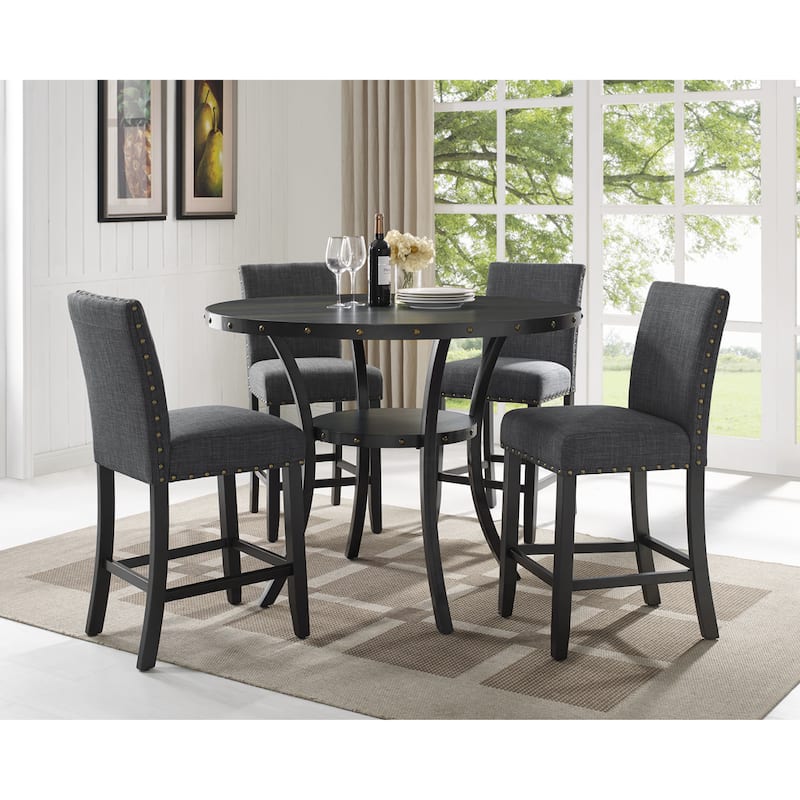 Strick & Bolton Gallaccio Contemporary 25-inch Fabric Stool (Set of 2)