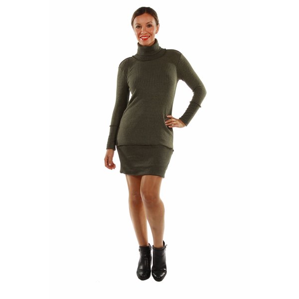 Mock Turtleneck Dress