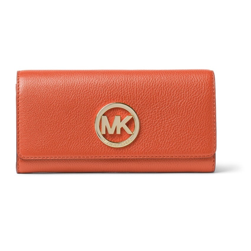 michael kors fulton wallet orange