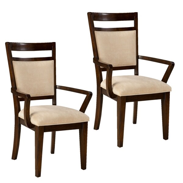 Shop Avion Upholstered Dining Chair With Arms (Set of 2 ... on {keyword}