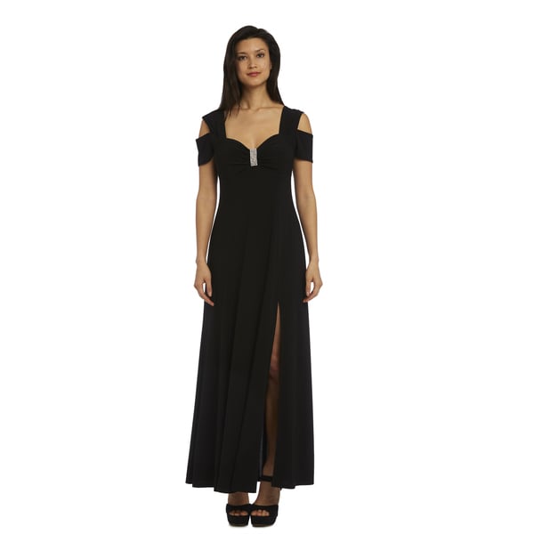 rm richards long cold shoulder dress