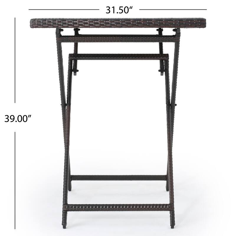 Margarita Outdoor Wicker 3-piece Bar Set by Christopher Knight Home
