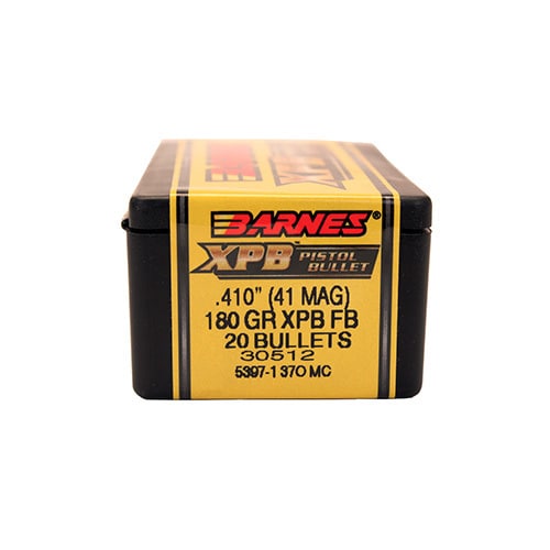 Barnes Bullets XPB 41 Magnum, 180 Grain, Solid Copper Hollow Point, Per 20