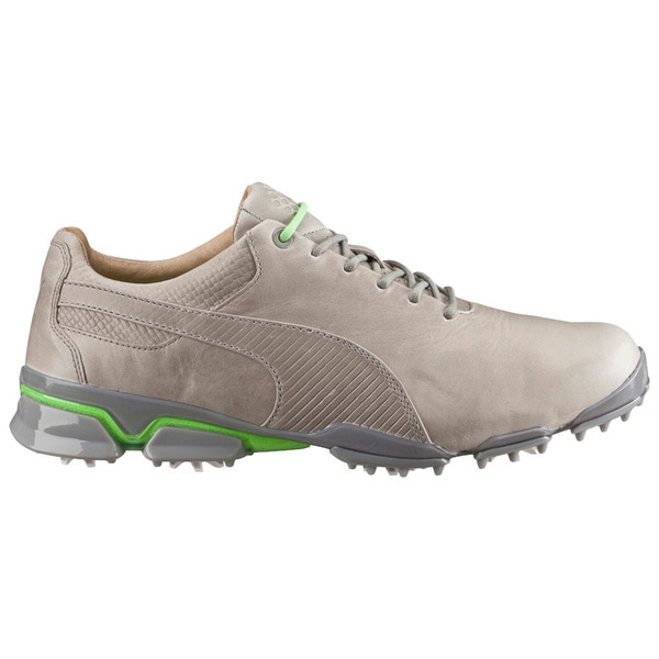 PUMA Titantour Ignite Premium Golf Shoes Drizzle/Green Gecko