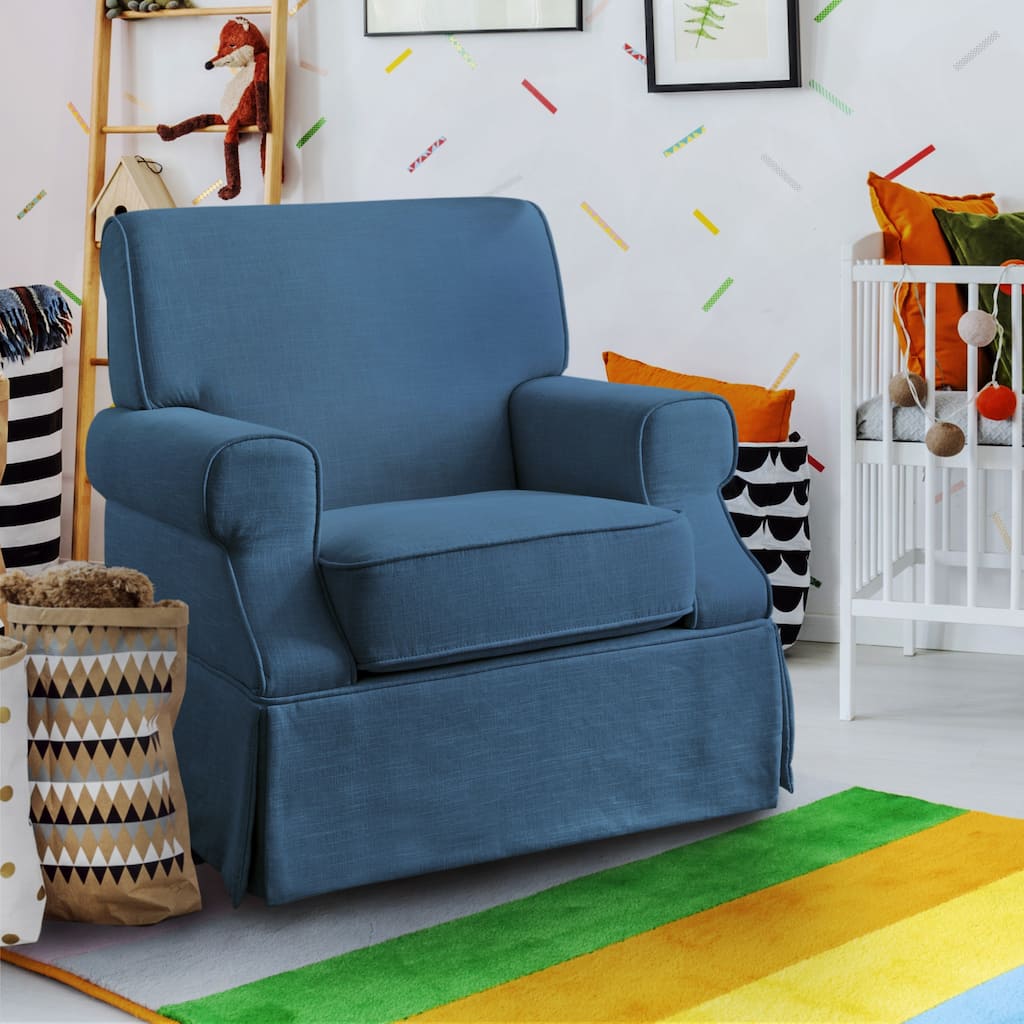 Furniture of America Adel Traditional Linen Fabric Swivel Chair