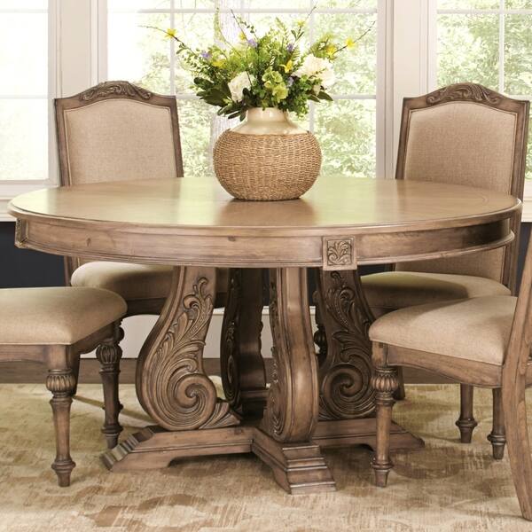 Shop La Bauhinia French Antique Carved Wood Design Round Dining