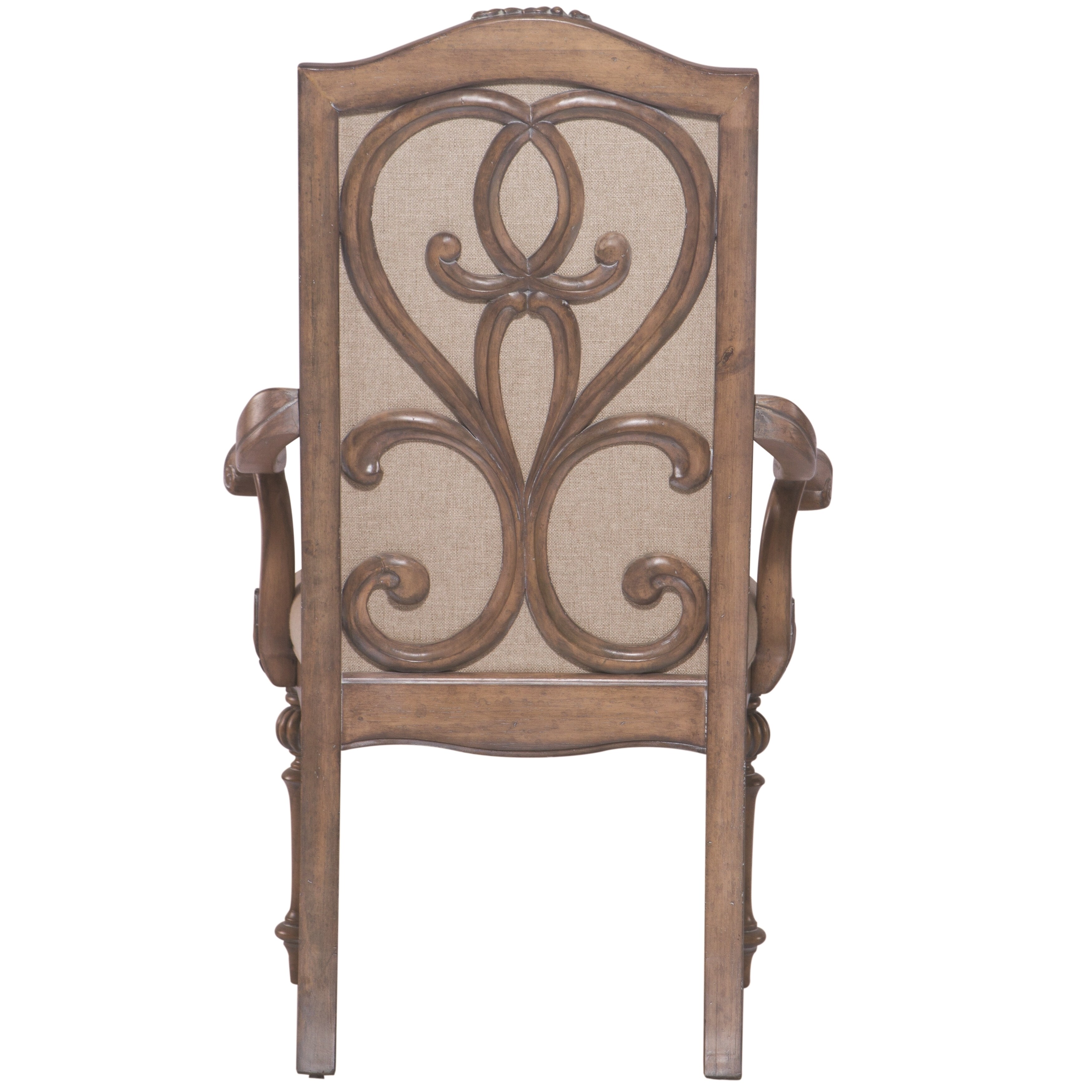  Antique Carved Wood Side Chair BIGMAII Fabric Upholstered Back  Dining Chair, King Louis Armchair with Flower Pattern, Royal Classic  Entryway Accent Chair White Dining Room Furniture - Chairs