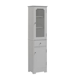 Linen Cabinet Bathroom Cabinets Storage Online At Free Standing Linen Tower 15 75 X 63 88 Inch By Runfine Group
