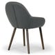 preview thumbnail 9 of 8, Alan Vintage Grey Faux Leather Contrast Stitch Arm Chair (Set of 2)