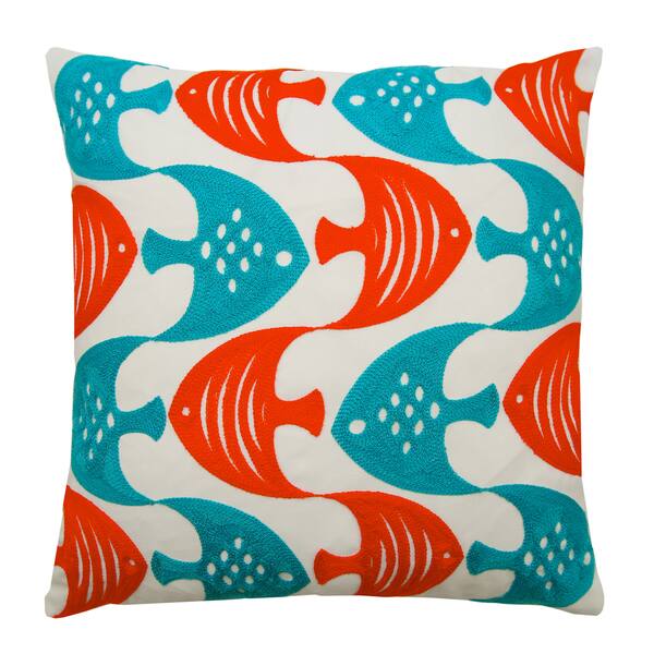 Shop Lush Decor Tropical Fish 18 Inch Decorative Throw Pillow