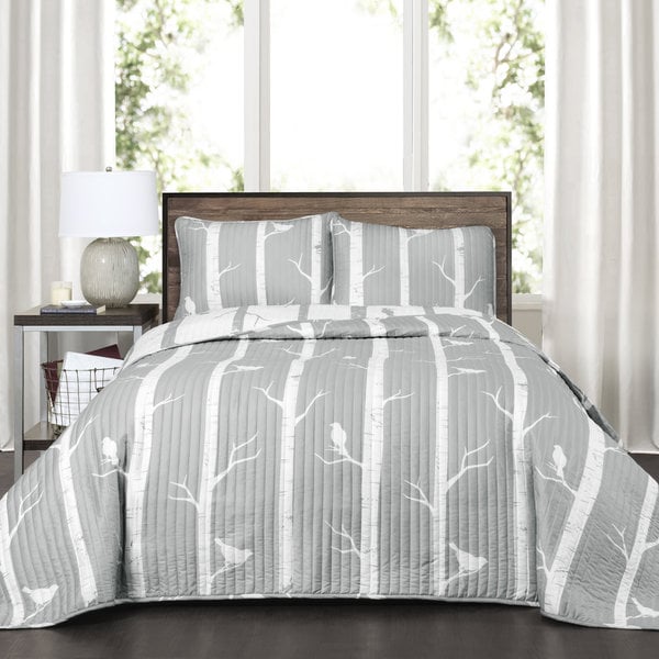 Lush Decor Bird On The Tree 3 Piece Reversible Quilt Set Lush Decor Bird On The Tree 3 Piece Reversible Quilt Set
