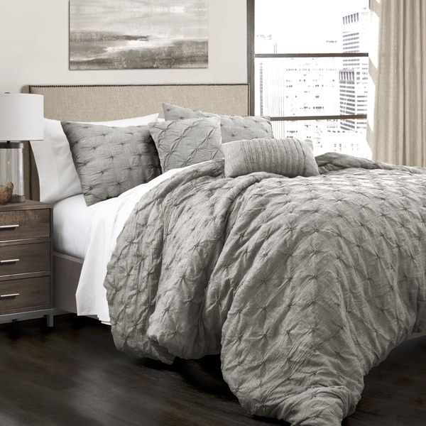 Lush Decor Ravello Pintuck 5-piece Comforter Set