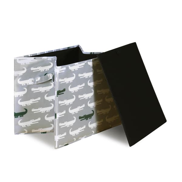 Lush Decor Alligator Fabric 3 Piece Collapsible Box Set Overstock 14397002