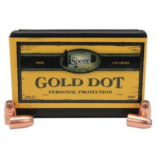 Speer 9mm (Per 100) 147 Gr GD HP