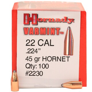 Hornady 22 Caliber Bullets (.224) 45 Gr Hornet (Per 100)