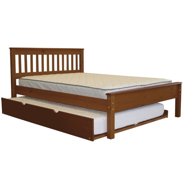 Shop Bedz King Mission Style Full Bed with a Full Trundle, Espresso ...