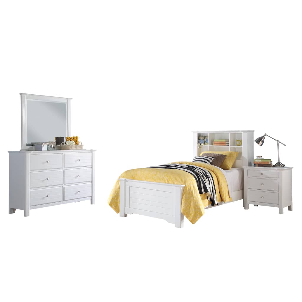 Acme Furniture Mallowsea White 4-Piece Bedroom Set