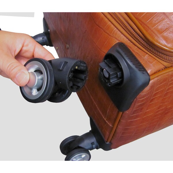 luggage with removable wheels