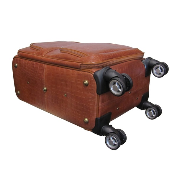 leather carry on suitcase with wheels