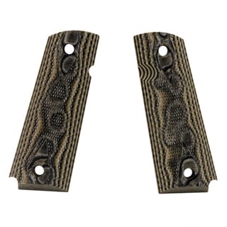 Hogue Colt & 1911 Government Grips Checkered G-10 G-Mascus Green
