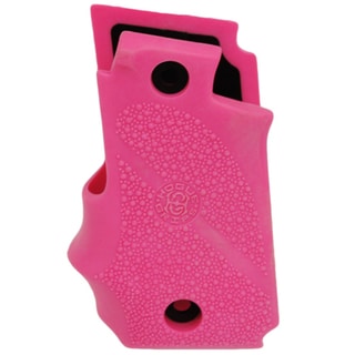 Hogue Sig P238 Grips Rubber w/Finger Grooves, Desert Pink