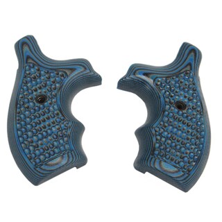 Hogue S&W J Frame Round Butt Grip Bantam Piranha G-10 G-Mascus Blue Lava