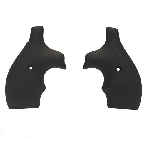 Hogue S&W J Frame Round Butt Grip Bantam G-10 Solid Black