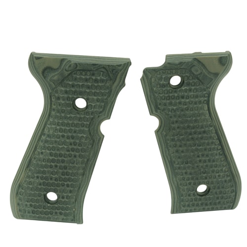 Hogue Beretta 92 Grips Piranha G-10 G-Mascus Green