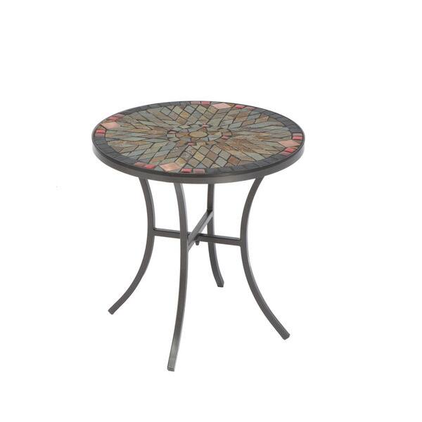 Shop Sagrada Ceramic 20 Inch Round Mosaic Outdoor Side Table With Tile Top And Base Overstock 14398513