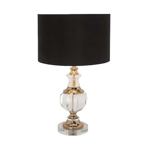 Decorator's Collection Crystal Gold Round Table Lamp