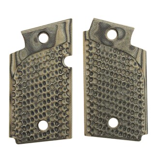 Hogue Sig P938 Ambidextrous Extreme Series Grip Ambidextrous, Pirahna G10 G-Mascus Green