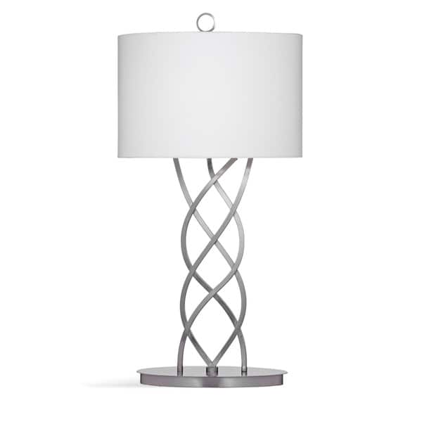 Bassett Mirror Company Melina Silver Marble 34 Inch Table Lamp Overstock 14399304