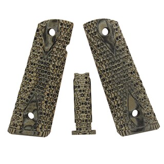 Hogue Colt, 1911 Government Magrip Kit G-10 Piranha Arched Mainspring, G-Mascus Green
