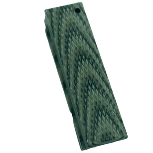 Hogue Colt, 1911 Government Mainspring Housing G-10 Checkered Flat G-Mascus Green