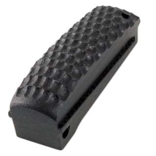 Hogue Colt, 1911 Government Mainspring Housing G-10 Piranha Arched Solid Black