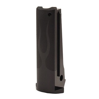 Hogue Colt, 1911 Government Mainspring Housing Aluminum, Flame Arched Black Anodized