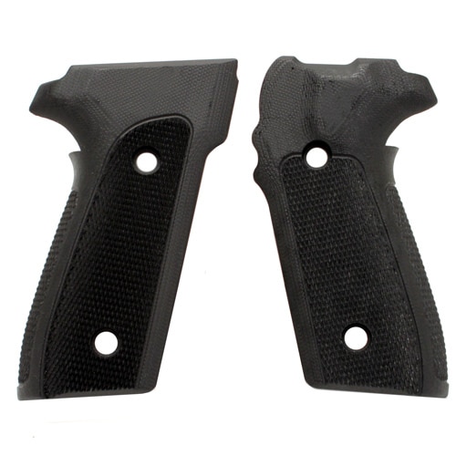 Hogue Sig P228/P229 Grips Checkered G-10 Solid Black