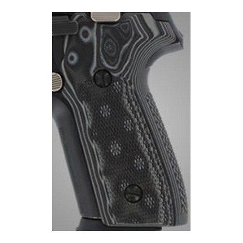 Hogue Sig P228/P229 Grips Checkered G-10 G-Mascus Black/Gray
