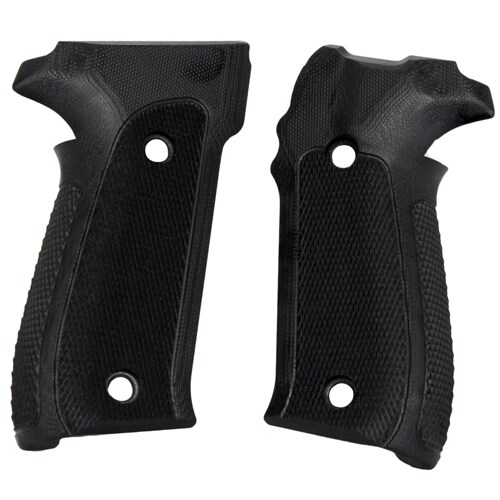 Hogue Sig P226 Grips Checkered G-10 Solid Black