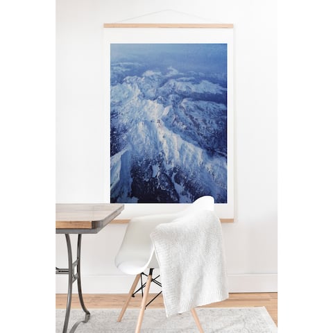 Leah Flores 'Winter Mountain Range' Wall Art with Hanger