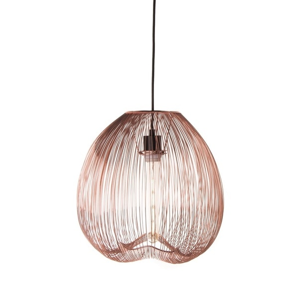 Modern Copper Pendant Light shop lumenno contemporary 1 light copper pendant free shipping today overstock 14403953