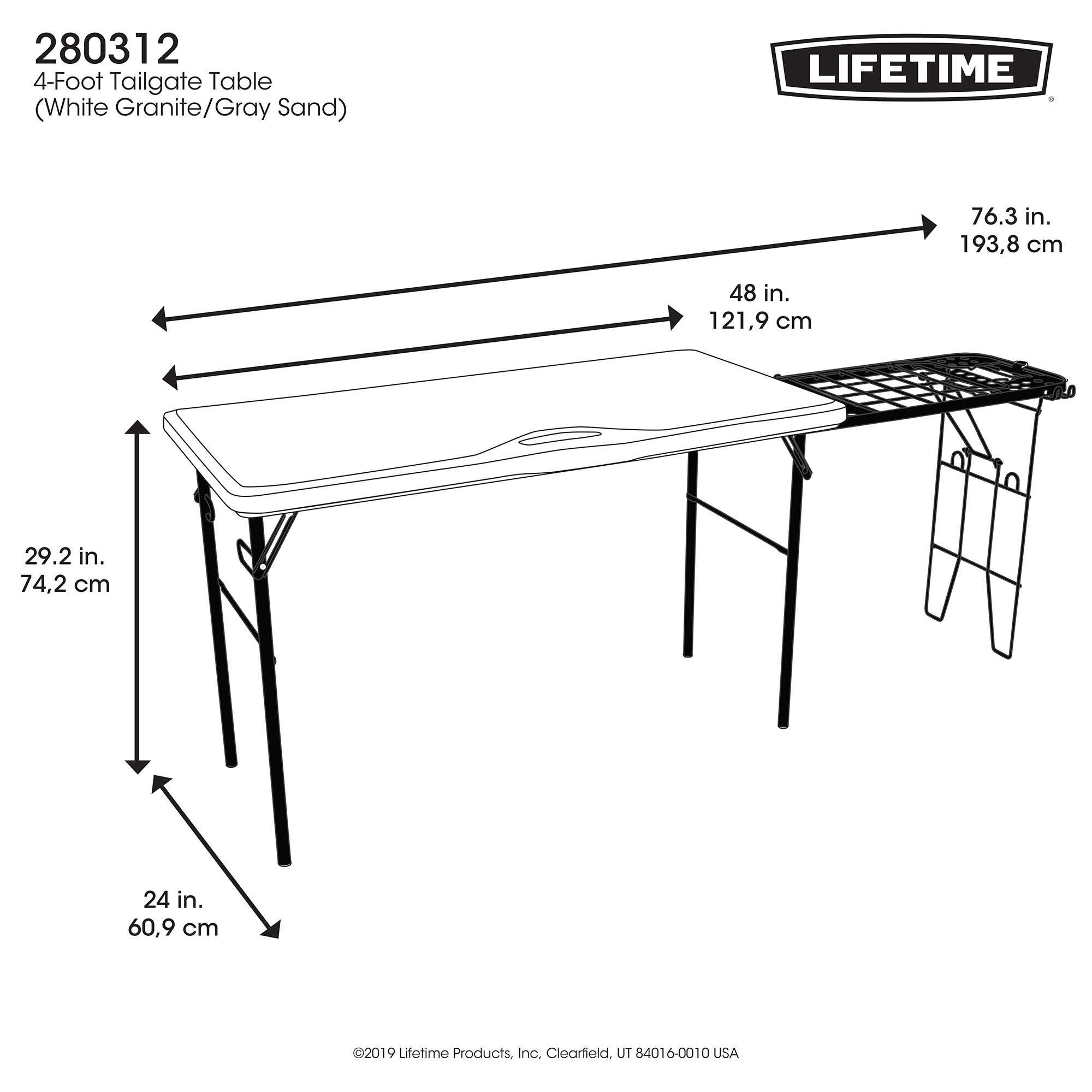 lifetime tailgate table sam's club