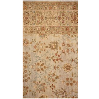 Herat Oriental Indo Hand-knotted Oushak Wool Rug