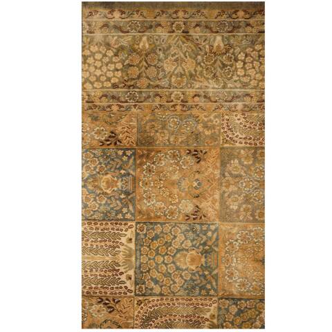HERAT ORIENTAL Handmade One-of-a-Kind Vegetable Dye Oushak Wool Rug - 2'2 x 4'