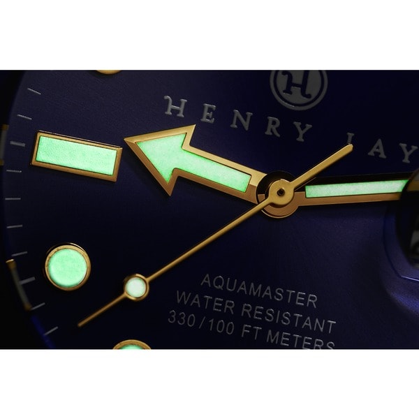 henry jay mens 23k gold plated