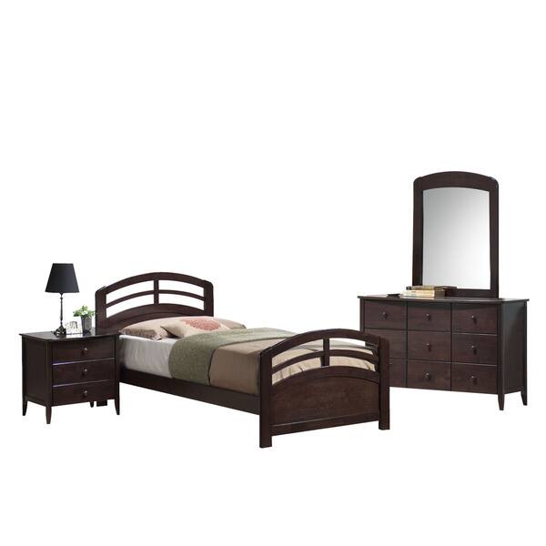 Shop Acme Furniture San Marino 4 Piece Bedroom Set In Dark
