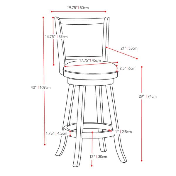 Wesley Counter Height Stools with Swivel Seat (Set of 2) - On Sale ...