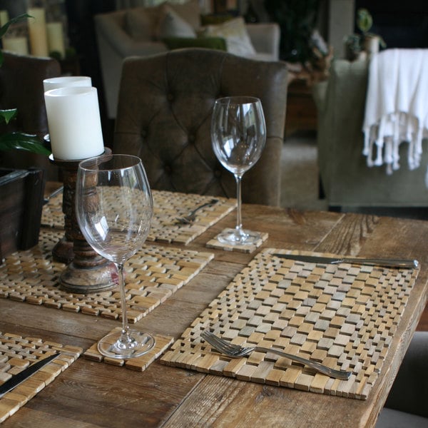 IPM082 Teak Placemats (Set of 2)