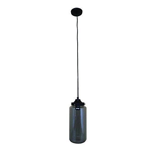 Yosemite Home Decor Ebony Bronze Finish with Shaded Glass Jar Pendant Light