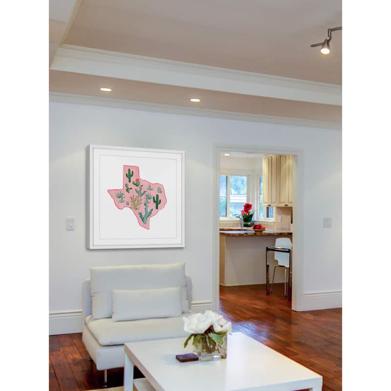 Marmont Hill - 'Pink Texas' Framed Painting Print